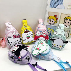 かわいい漫画の子供のカバンの幼稚園の赤ちゃんのファッションの潮はカジュアルな小さいリュックサックの女子学生の洋風の胸のカバンの斜め掛けに乗ります。