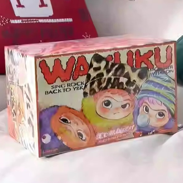 现货WAKUKU毛毛潮趣派对系列盲盒哇库库手办摆件毛绒娃娃公仔明盒|undefined
