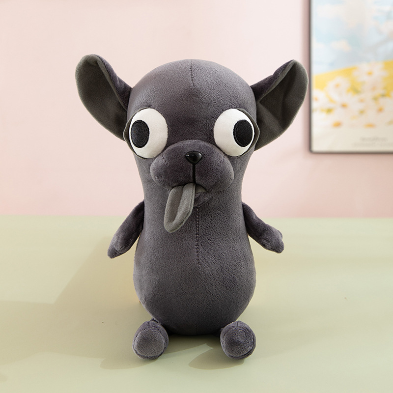 Chihuahua呆萌吉娃娃毛绒玩具公仔挂件小狗搞笑创意狗狗玩偶礼物|undefined