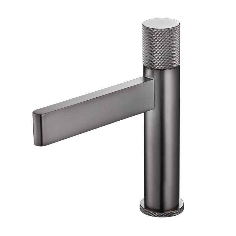 Baño de cobre completo cuenca de cuadrícula de diamante lavabo caliente y frío lavabo