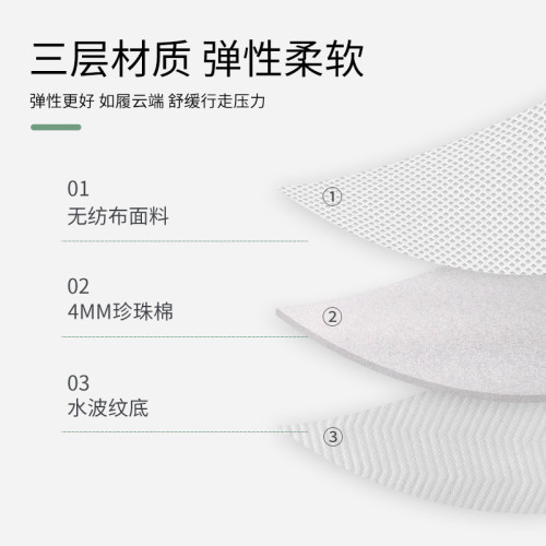 Factory of disposable hotel guest room slippers, beauty salon, homestay, integrated molded non-woven slippers, wholesale