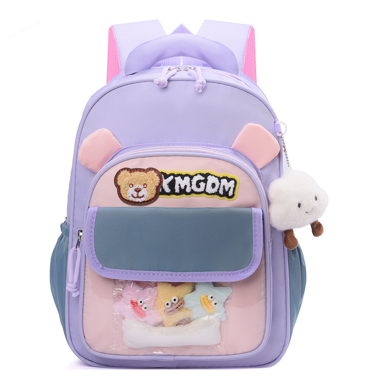 Nuevas bolsas de dibujos animados para niños, bolsas escolares de niñas de grado 1, 2 y 3, bolsas de hombro ligeras para niños