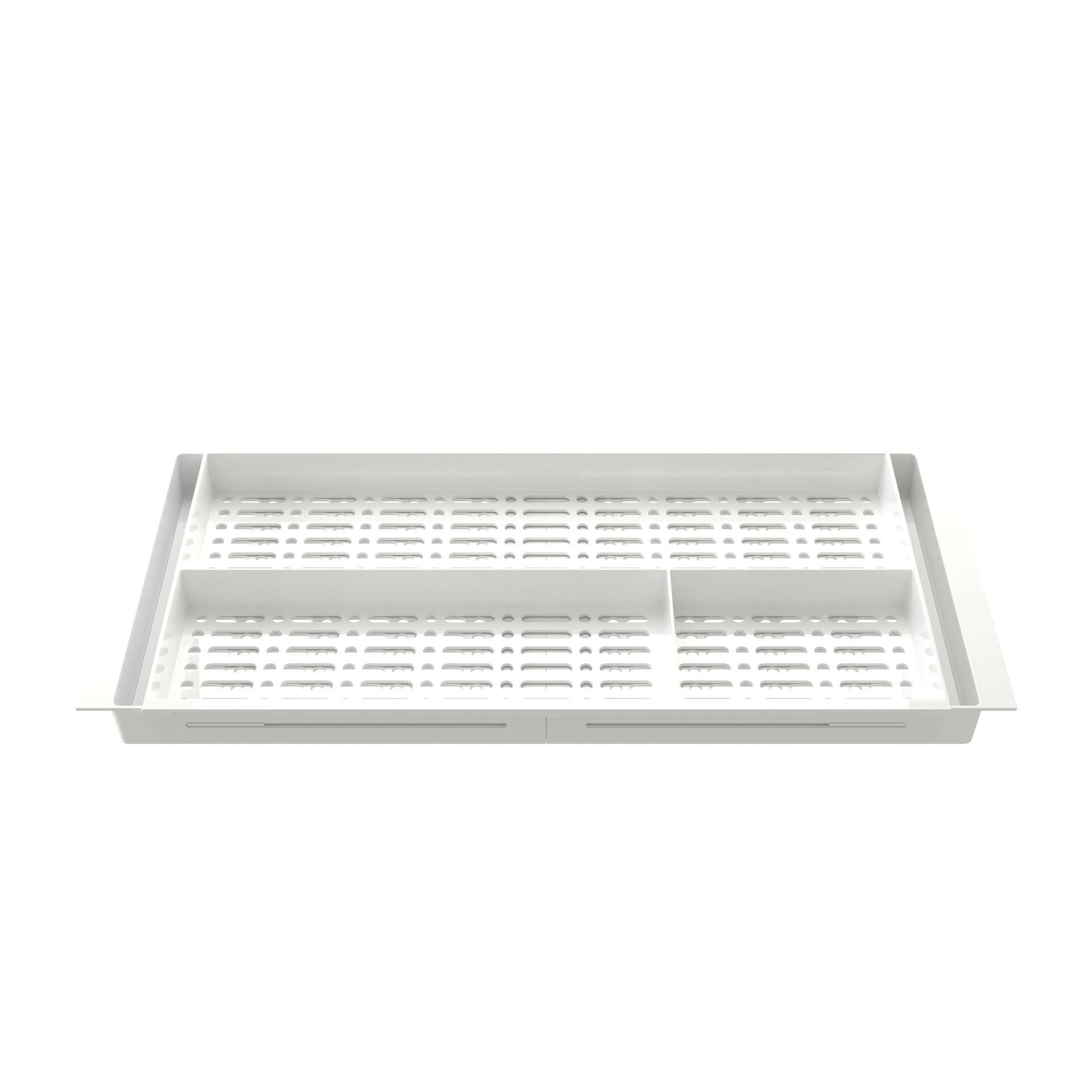 Caja de almacenamiento estratificada superior e inferior para palillos cuchara cubierta de almacenamiento partición retráctil en el cajón profundo del gabinete image 5