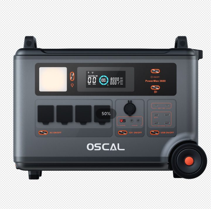 Oscal PowerMax3600 储能电源From 3600Wh to 57600W 海外代发
