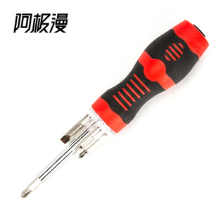 Factory Direct Sales Led Light Screwdriver Multifunctional Flashlight Screwdriver Household Hand Tools