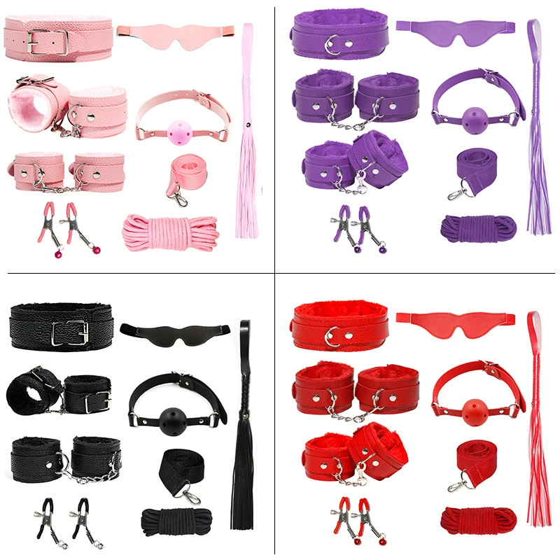 Bondage Kit — Plush SM Set, 6–20 Piece Options, Adult BDSM Accessories