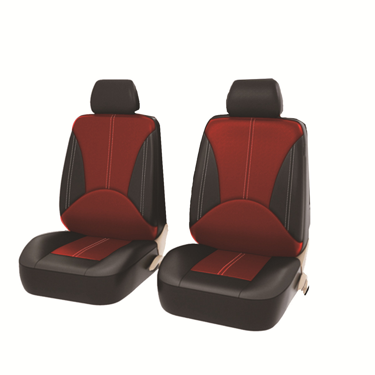Personalidad europea y americana empalme de alta calidad PU cuero ligero de lujo cubierta de asiento universal resistente al desgaste suave y cómodo cojín de asiento de automóvil transpirable
