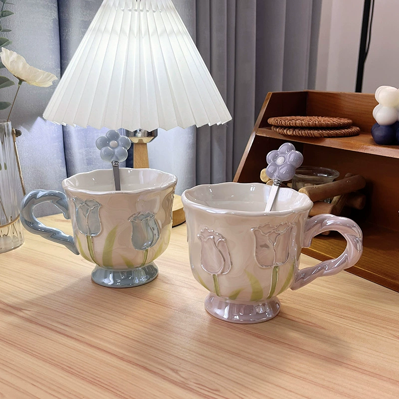 High quality ceramic wineglass, Birthday gift