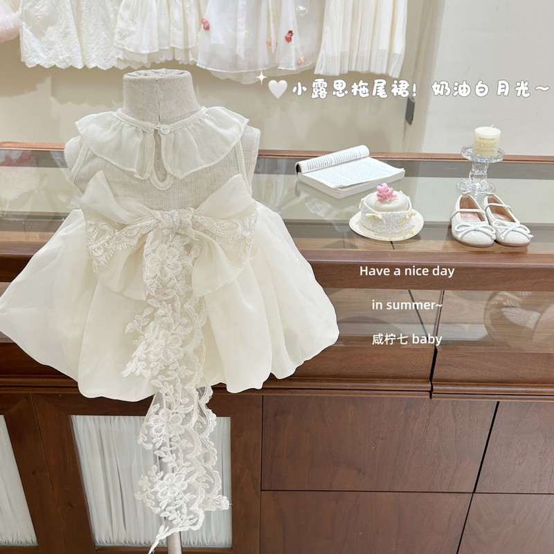 【Xian Ning Qi】Lusi Trailing Dress! Original Design Summer Dress for Girls, Princess Dress, Exquisite Birthday Gown 【Xian Ning Qi】Lusi Trailing Dress! Original Design Summer Dress for Girls, Princess Dress, Exquisite Birthday Gown