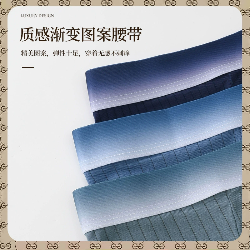 Underwear, fashionable antibacterial quick dry trousers, gradient