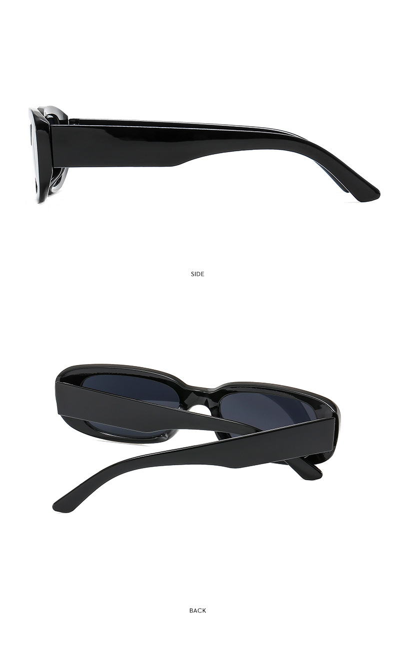 Color Block Pattern Women'S Gender Retro Color Block Ac UV400 Protection Square Full Frame Women's Sunglasses