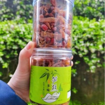 临安多味笋丝花生250g罐装即食笋干花生豆礼盒装嫩笋尖特产零食