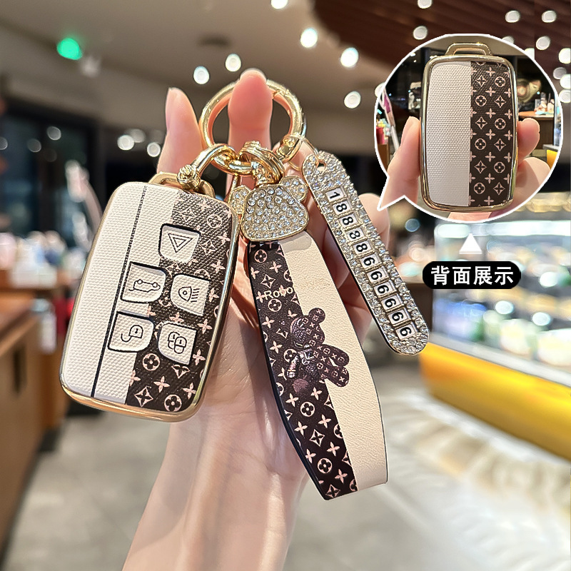 Suitable for Jaguar Xf Smart Xfl Key Cover Car Xe Epace Decorative Buckle Xj Protective Bag Buckle New Style