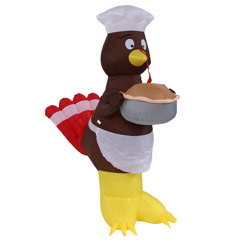 Día de Acción de Gracias transfronterizo nuevo molde de aire inflable 1.8m pastel de pavo decoración al aire libre