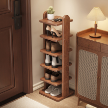 鞋架家用门口多层入户室内简易窄鞋柜小型全实木收纳鞋子置物架子