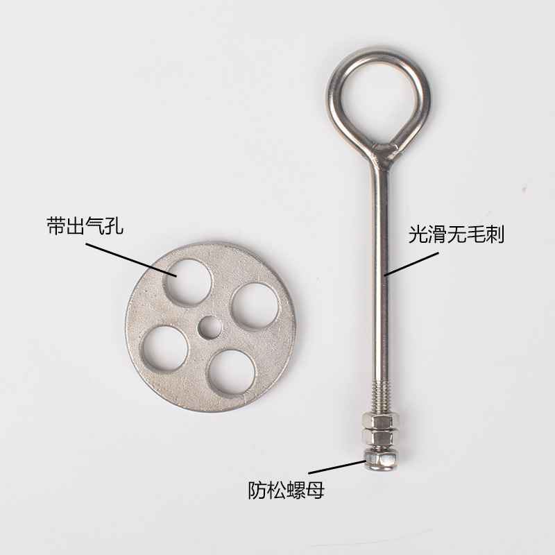 Acero inoxidable buey nariz perno buey nariz anillo giratorio hebilla de tracción hebilla de buey nariz alicates ganado equipo