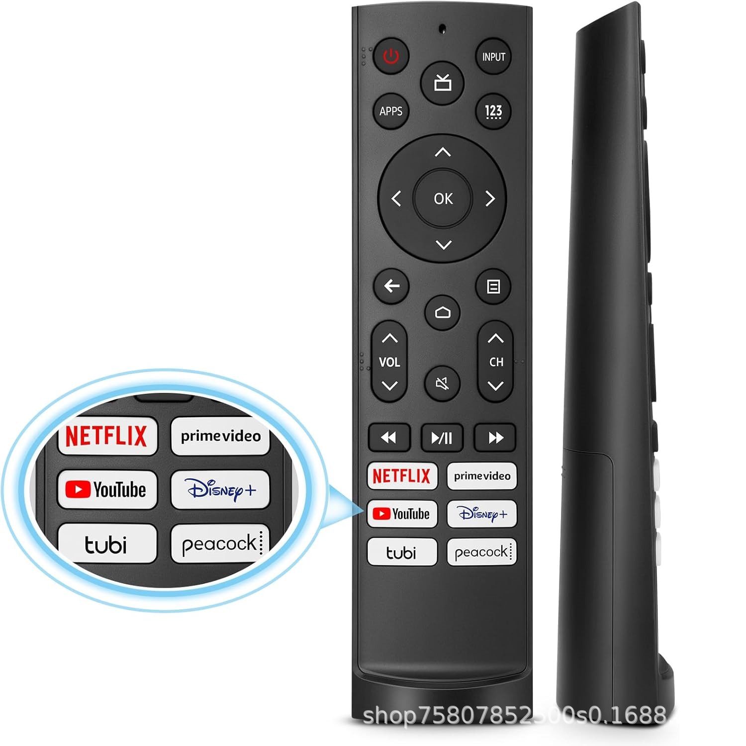 El ERF3M90H es adecuado para el control remoto Hisense Google TV 50U6H55U6H65U6H75U6H65U8.