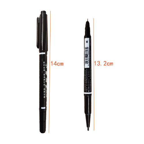 Small double-headed marker art hook line pen black quick-drying oil pen black marker pen double-headed marker pen