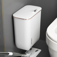 蓋付きゴミ箱、家庭用バスルーム、トイレ、壁掛け、軽い高級感、高価値、リビングルーム、大型、大容量、隙間ペーパーバスケット