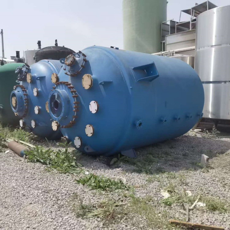 二手5000L搪瓷反应釜 内外盘管304反应釜化工316L钛合金反应釜