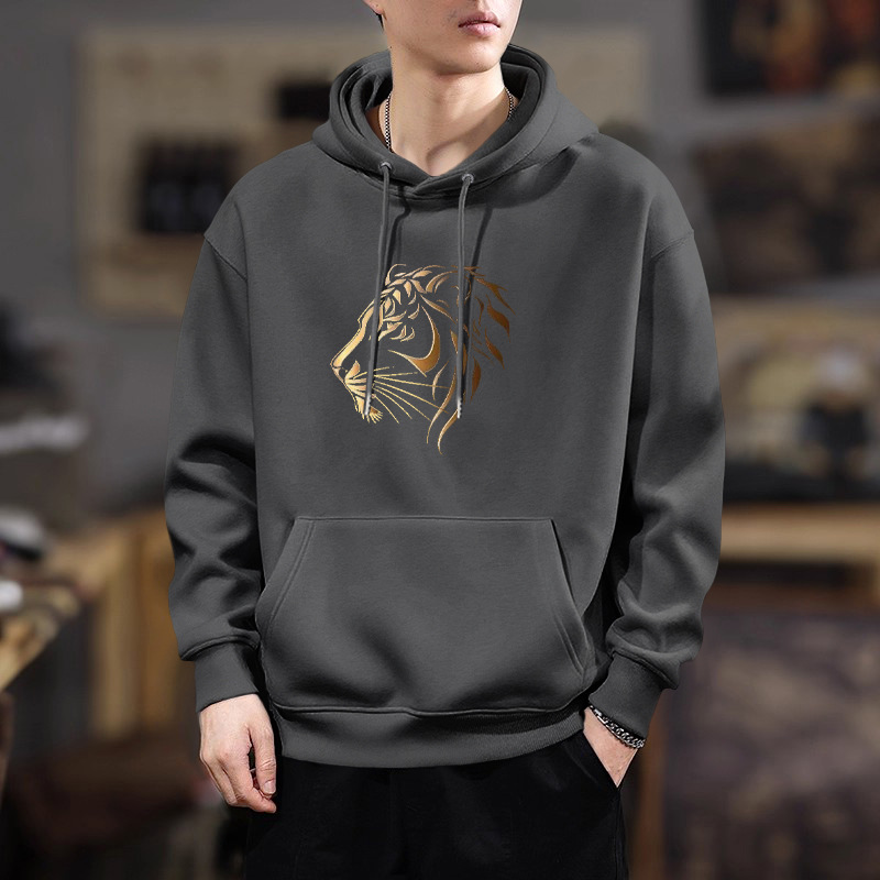 Suéter hombre encapuchado primavera y otoño estilo americano pesado pesado invierno más chaqueta de terciopelo nuevo abrigo de hombre de otoño