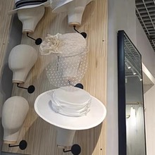 女包布头模上墙假人头模帽子架可调节立体帽架假发支架专柜帽子头