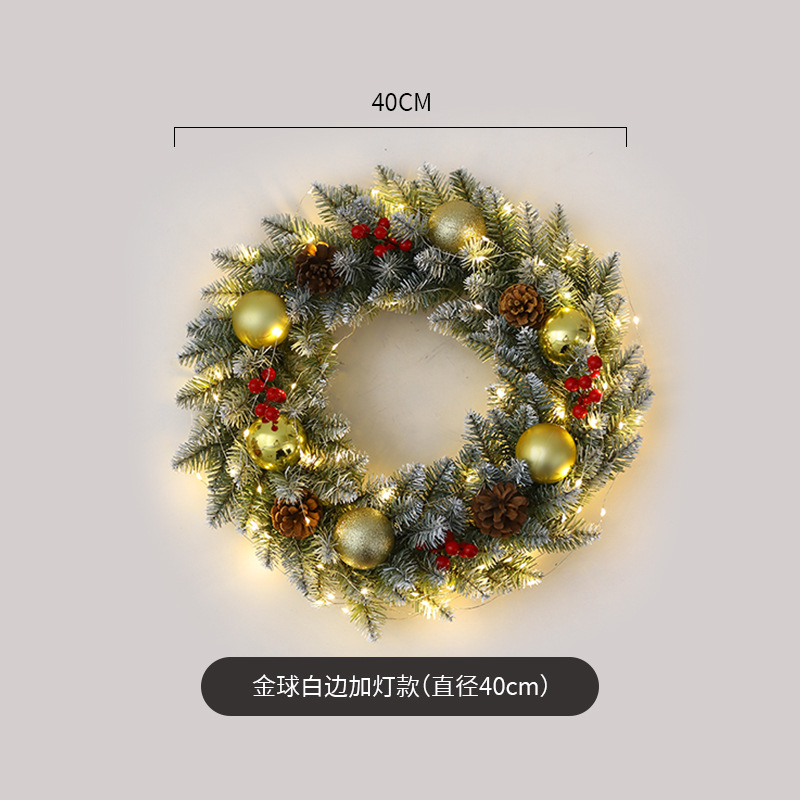 Amazon popular guirnalda de Navidad ratán 40/50/60cm decoración de Navidad Garland decoración escena diseño