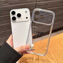 简约纯色适用苹果17promax手机壳防摔iphone16透明15欧美14全包13