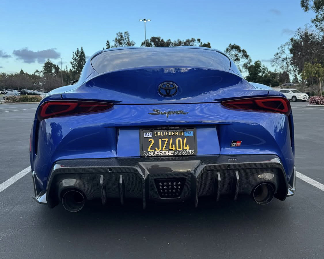 Suitable for Toyota Supra A90 A91 Bumper Modification Ad Style Rear Lip Decoration Dry Carbon Fiber Spoiler