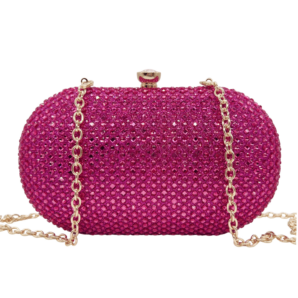 Túi clutch nữ đính đá sáng bóng dự tiệc thanh lịch — vàng nhạt, bạc, ngọc lục bảo, màu xanh đậm chi tiết 10
