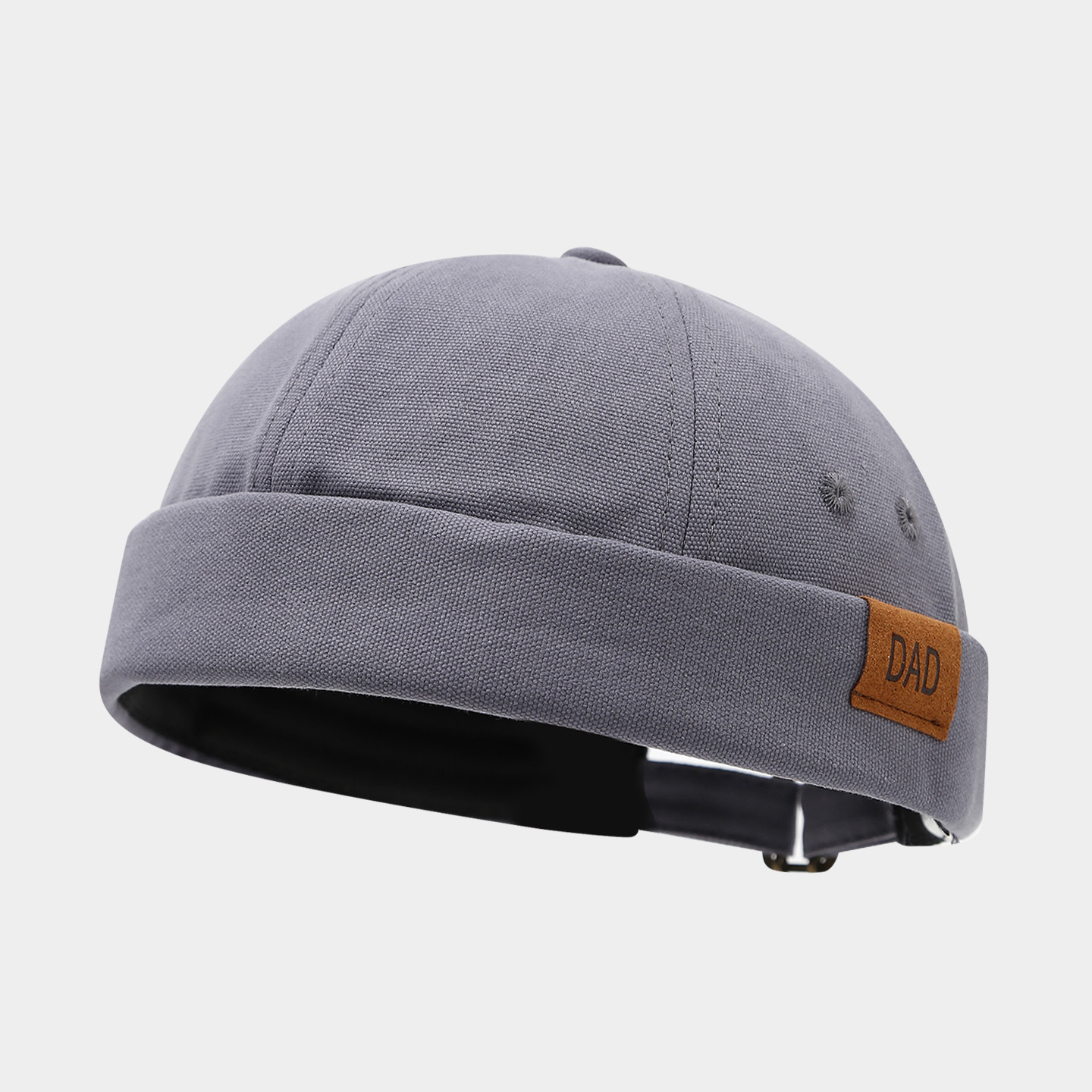 Sombrero de mujer de Moda de Primavera nuevo sombrero de melón retro sin ala estilo coreano versátil sombrero de piso de los hombres de la calle hip hop yuppie sombrero