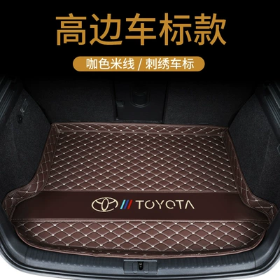 Trunk Mat – Mat Tail Box Mat - high-sided-bottom-mat-embroidered-gold-label-coffee-rice-default-item