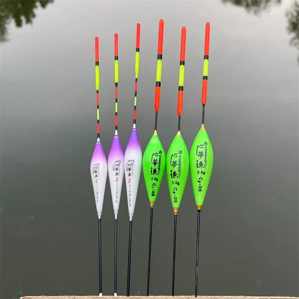 Wild Fishing Float, Eye-Catching Thickened Crucian Carp Bleaching Strip Float, Ice Fishing Float, Carp Shallow Water Float, High Sensitivity Float Wholesale