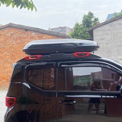 macaron luggage rack, small SUV | Roof box - no-need-to-drill-holes-gb-version-350l-white-1358027-black-special-crossbar