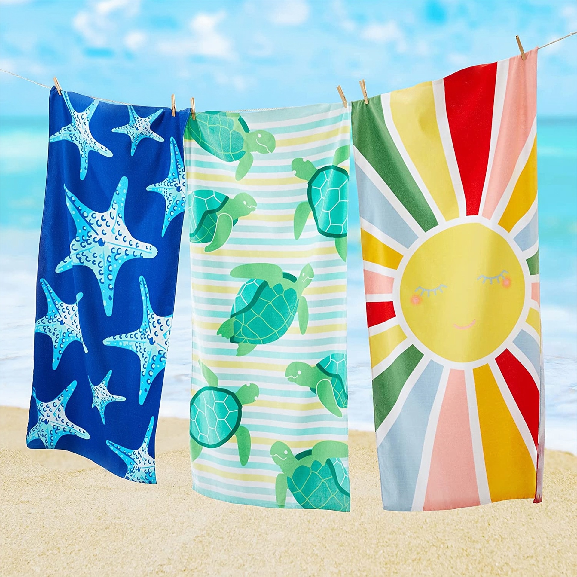 double-sided beach quick dry bath towel for swimming