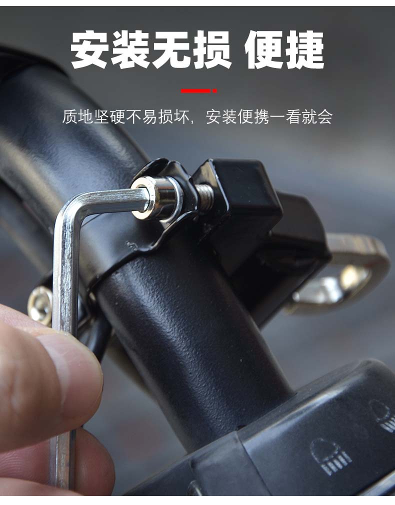 Electric Bike Bicycle Fixed Hook Lock Anti-Pry Anti-Theft Helmet Lock Electric Vehicle Helmet Lock Anti-Theft Metal Lock
