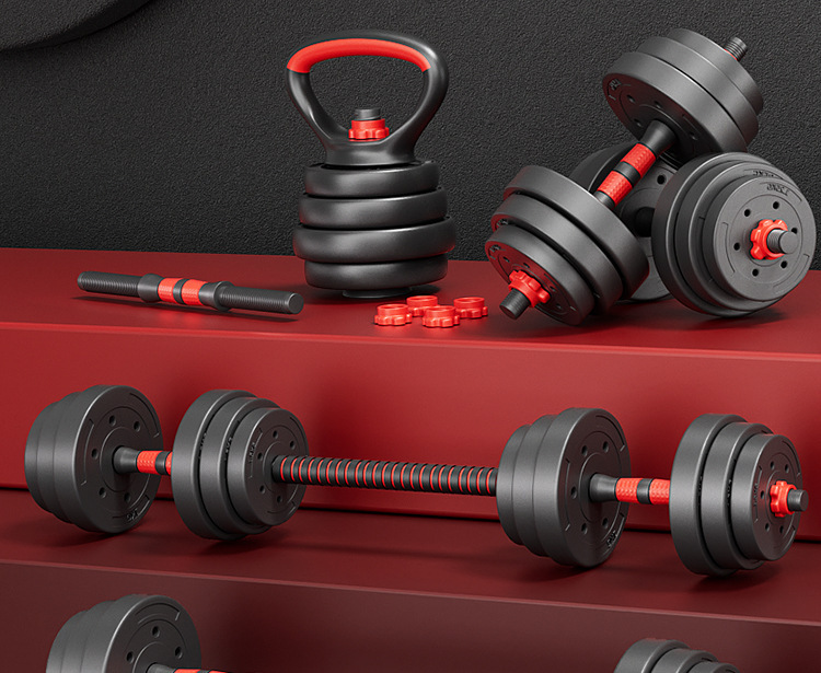 Hanteln für Herren und Damen, verstellbare Gewichte, Trainingsequipment für Fitness zu Hause, Kettlebell und Langhantel, kombiniertes Heimtraining-Set für Schlafsaal, 40 kg