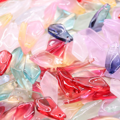 長條樹葉葉片琉璃古風DIY手工製作材料髮簪發梳玉蘭花瓣