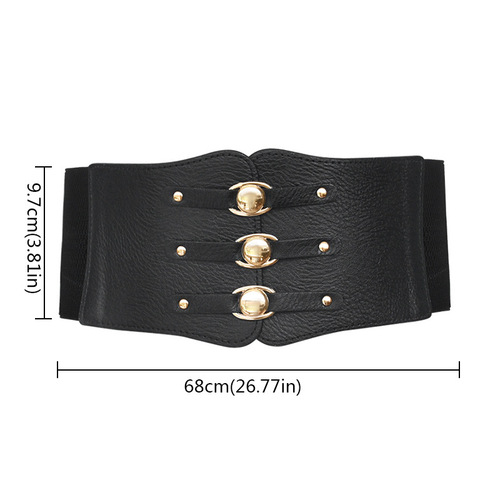 French Retro Waist Cincher Belt for Women Fashion Loose Fitted Decorative Dress Shirt Jacket