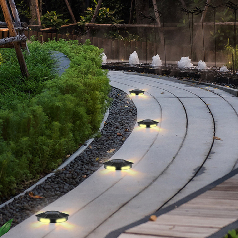 Nueva lámpara de jardín solar al aire libre lámpara de césped brillante hogar decorativo atmósfera lámpara impermeable LED Tipo de inducción