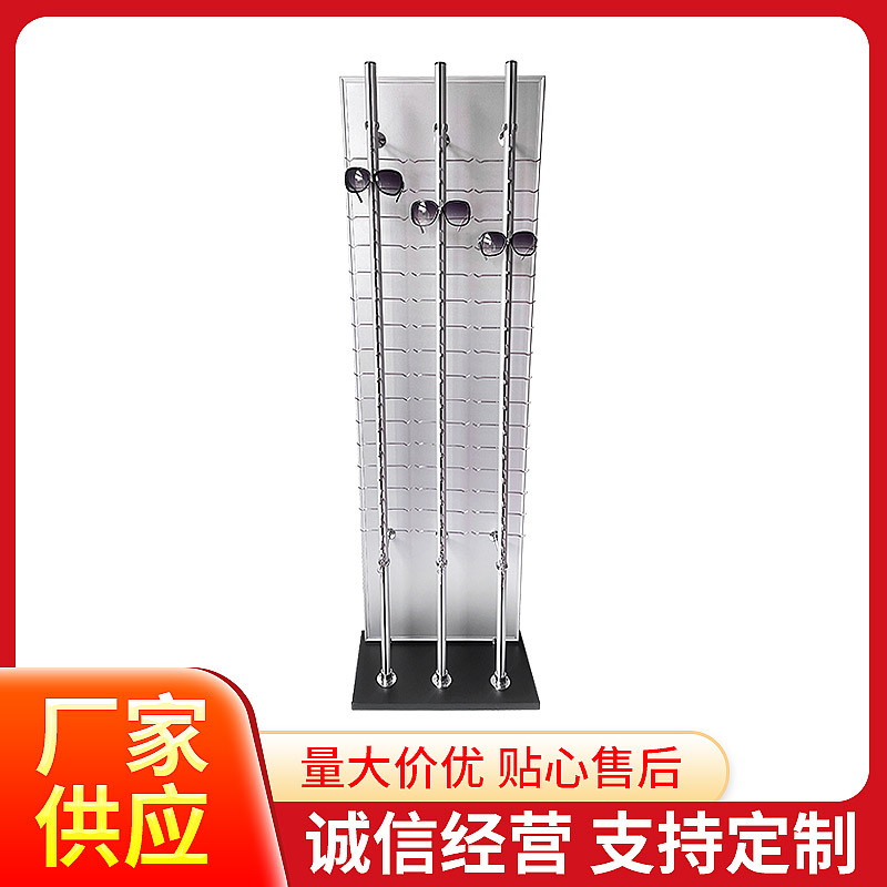 잠금 안경 디스플레이 랙 바닥 장착형 디스플레이 랙 선글라스 선글라스 보관 소품이있는 안경 디스플레이 랙 도매