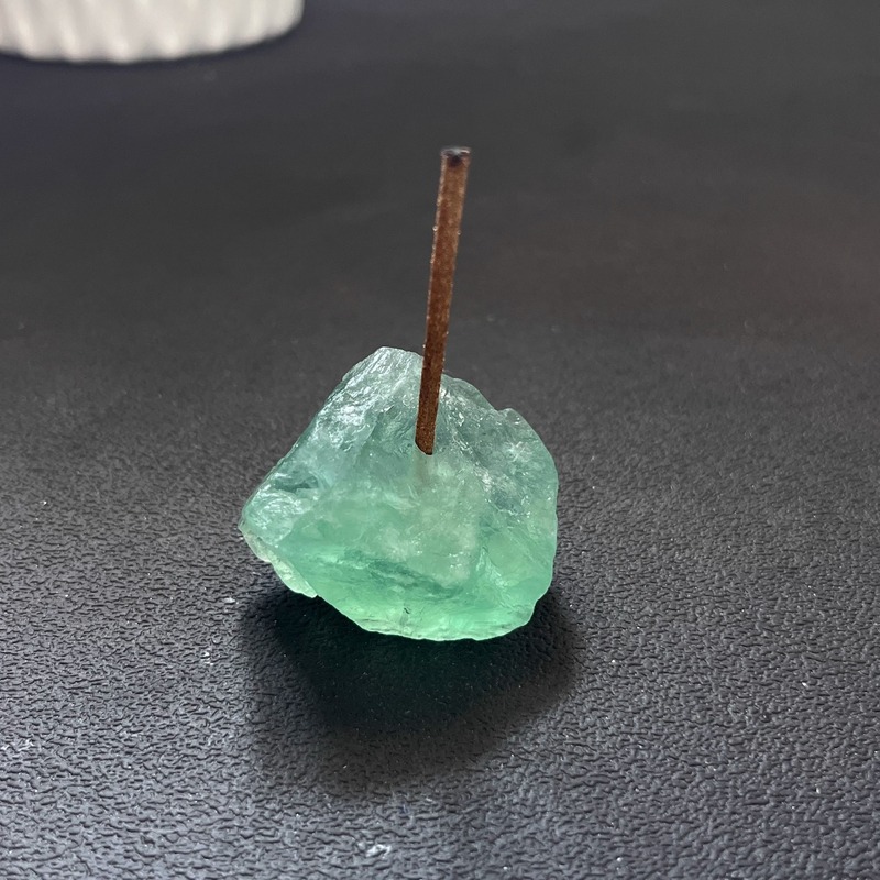 天然水晶原石香插底座摆件家居装饰品小众供佛香架线香创意礼品|undefined