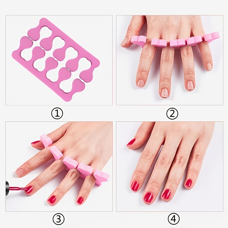 Separadores de Dedos para Manicura de Esponja y EVA, Desechable, Doble Cara, para Pedicura