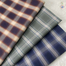 新款现货供应格子布面料全棉衬衫校服精品棉连衣裙面料