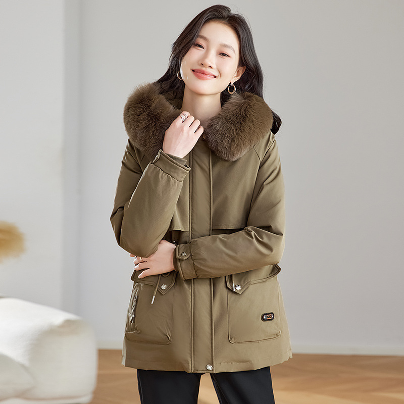 Winter fitted brace with hood, keep warm jacket, increased thickness