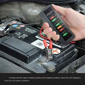 CarBatteryTester тестер автомобильного аккумулятора тестер аккумулятора 12 В для мотоцикла портативный автомобиль