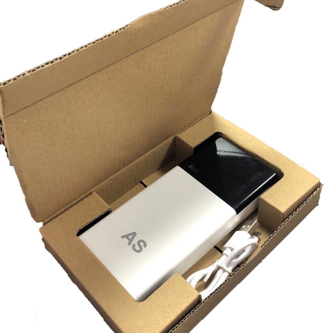 工厂现货牛皮纸天地盖纸盒 移动电源包装盒 礼品充电宝包装彩盒