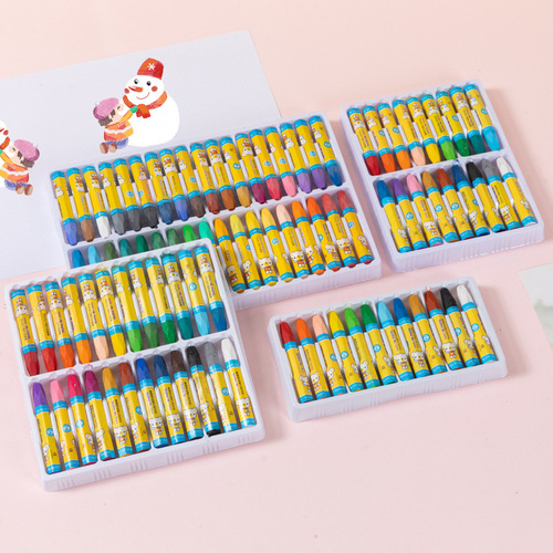 12-color oil pastel set children's painting coloring crayons kindergarten 36-color graffiti brushes for primary school students art