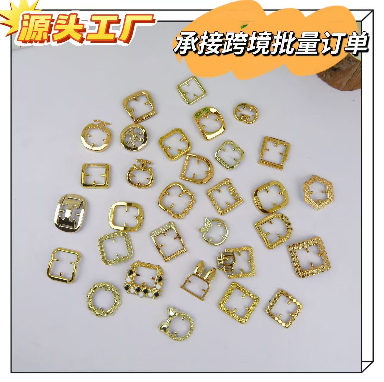 Factory Direct Sales Ultra-Light Abs Plastic Shoe Buckle Decoration Low-Cost Plastic Style Handmade DIY Shoe Accessories