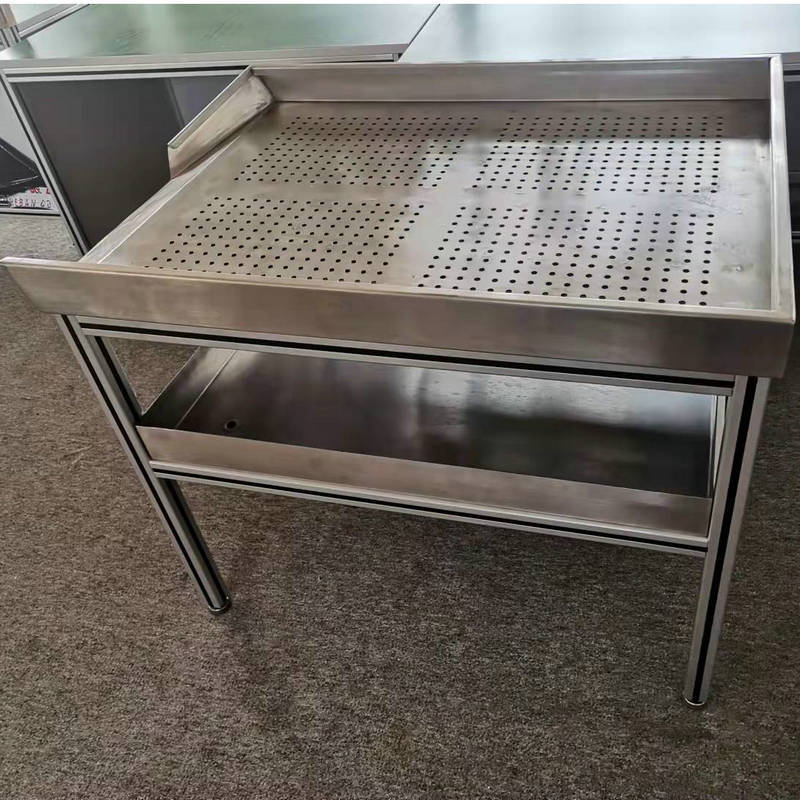 不锈钢操作工作台药厂食品厂实验桌工作台商用打包打荷台